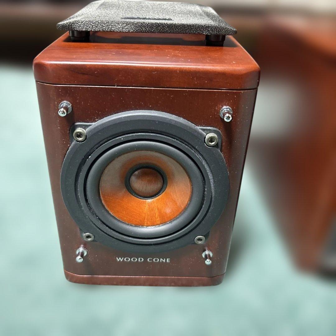Victor WOOD CONE スピーカー　スタンド付き