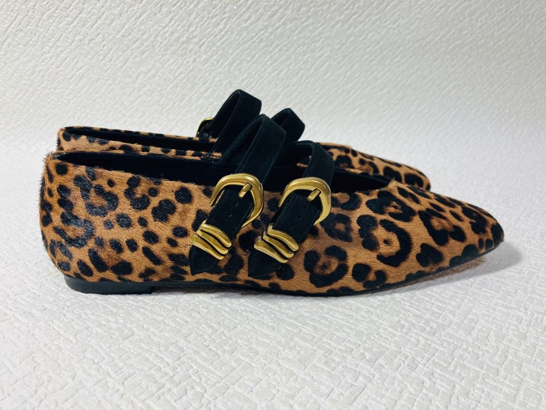 MH13◆新品◆LeTalonGRISEレザーWストラップメリージェーン24.0