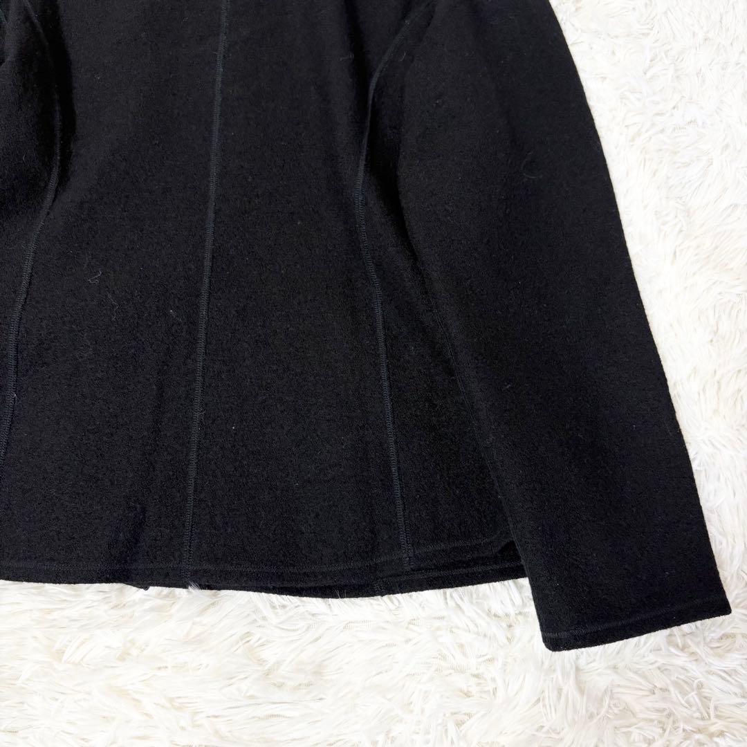 美品✨ヨーガンレール 圧縮ウール ジャケット コート 黒 2way