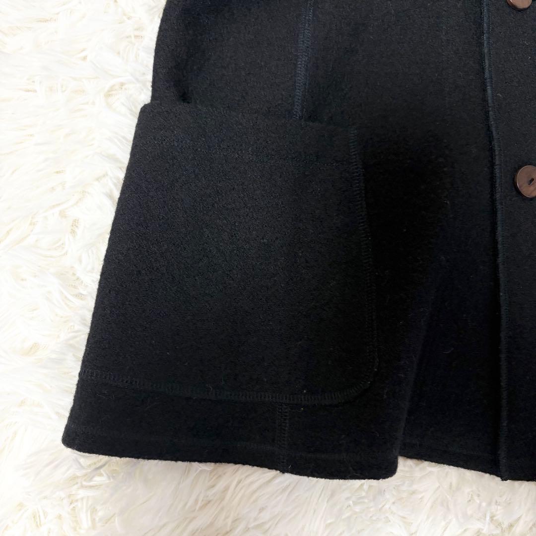 美品✨ヨーガンレール 圧縮ウール ジャケット コート 黒 2way
