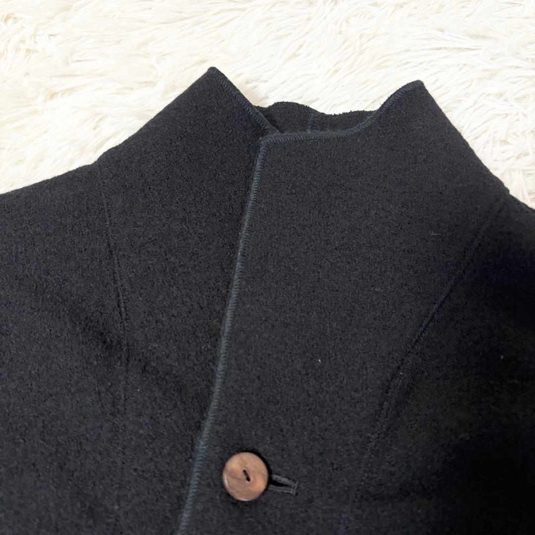 美品✨ヨーガンレール 圧縮ウール ジャケット コート 黒 2way