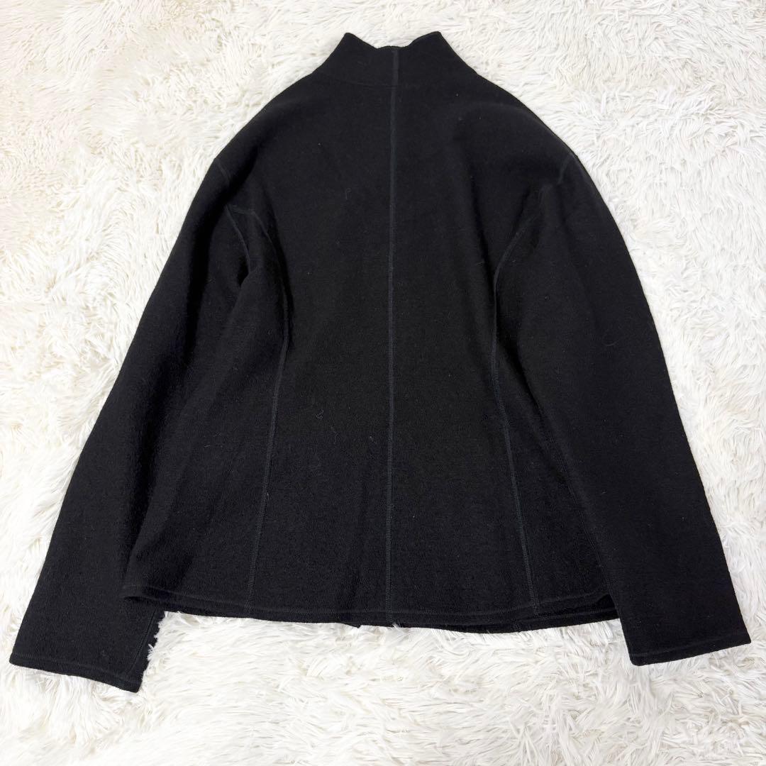 美品✨ヨーガンレール 圧縮ウール ジャケット コート 黒 2way