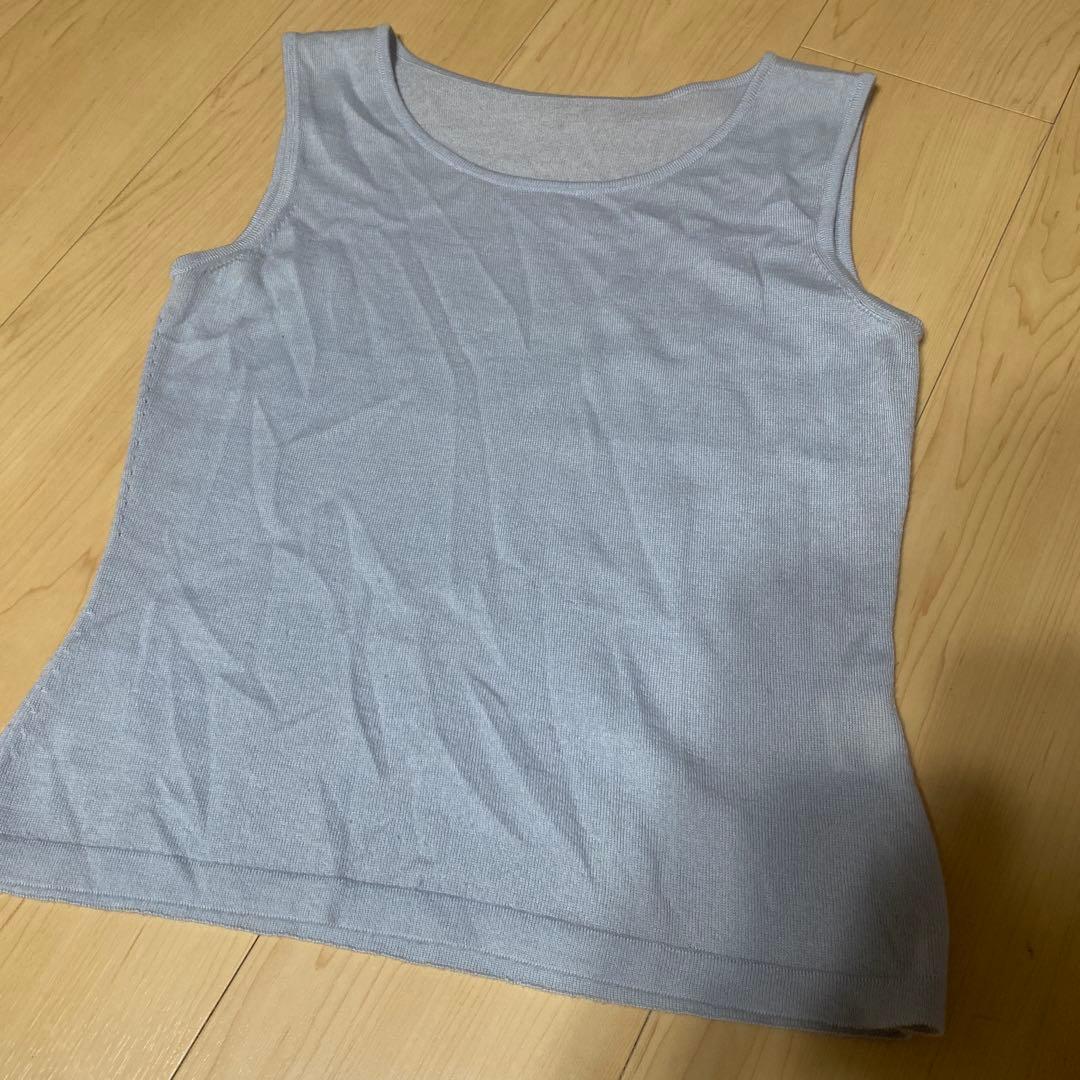 【送料無料】 HERMES アンサンブル カーディガン Mサイズ シルク 切替