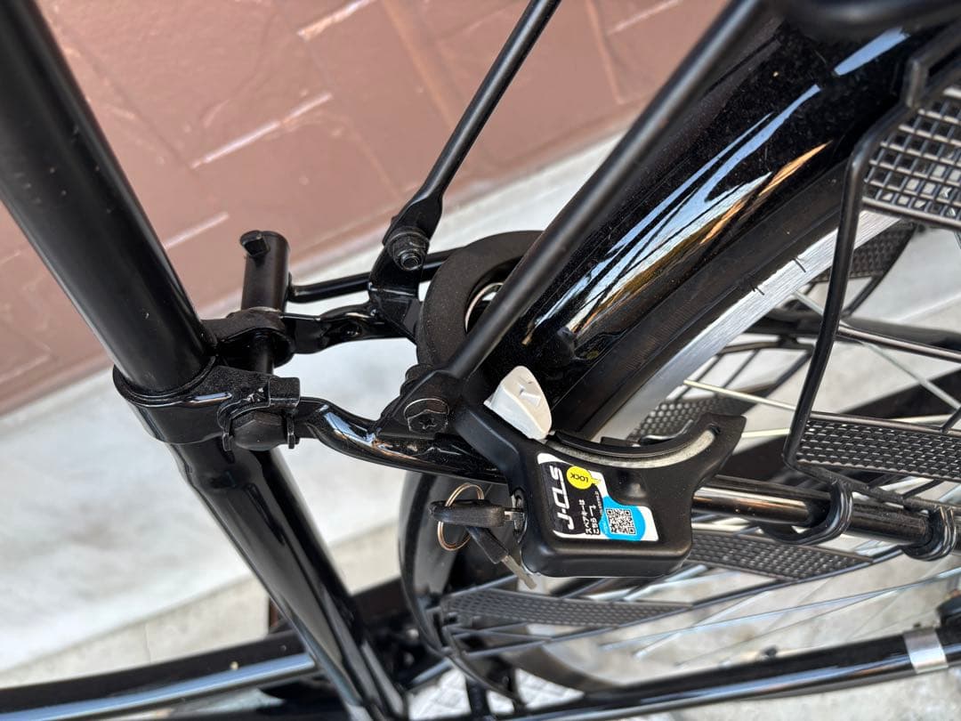 シティサイクル ブラック メッシュバスケット付き