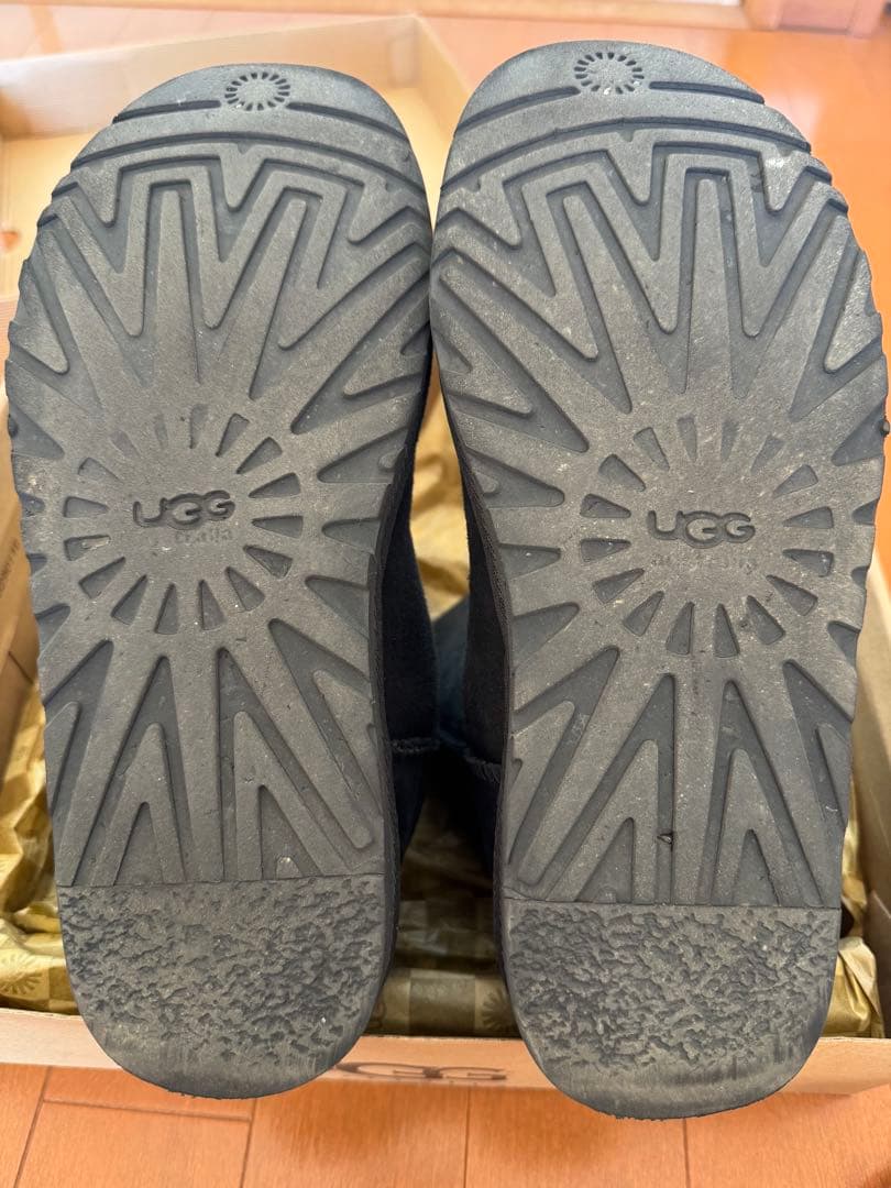 値下げ　UGG W Bailey Bling 黒ムートンブーツ 24cm US7