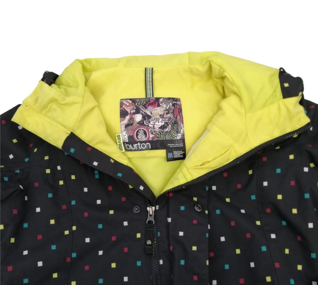 【バートン】Burton スノーボードジャケット スノボウェア 黒×ドット