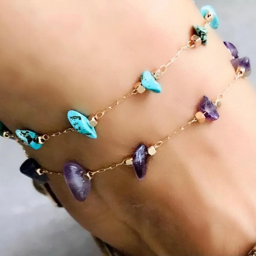 誘惑魅了 引寄せ 縁結び 異性を誘惑するイザナミの守り石 ターコイズアンクレット