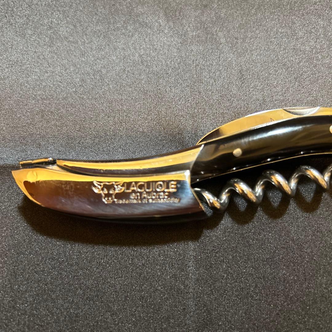 ラギオール アン オブラック ソムリエナイフ　レザーケース付き