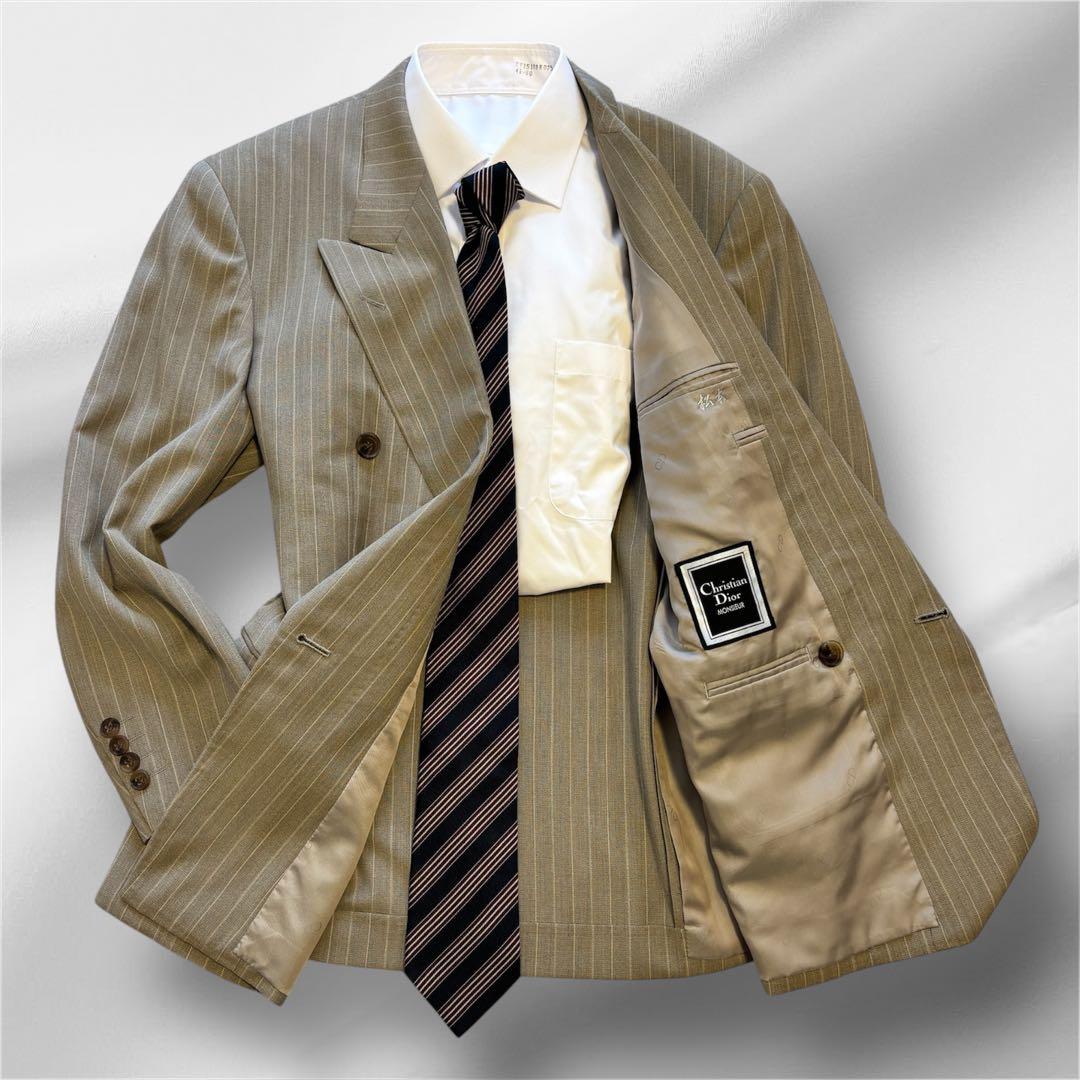 【美品】✨Christian Dior スーツ ダブルブレストM