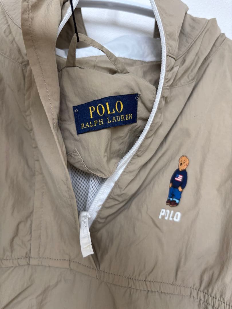 【新品タグ付き】POLO ベア刺繍 レインポンチョ ベージュ