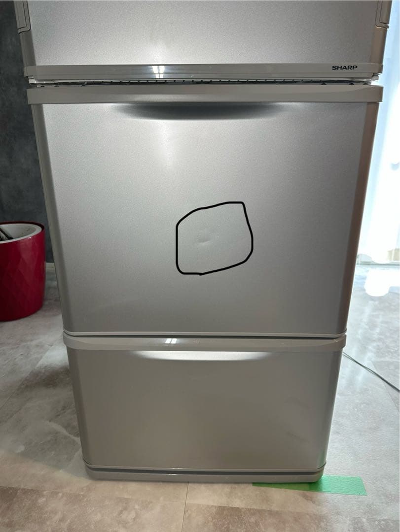 SHARPシャープ冷蔵庫350ℓ 3ドア 2018年両開き【送料込み】