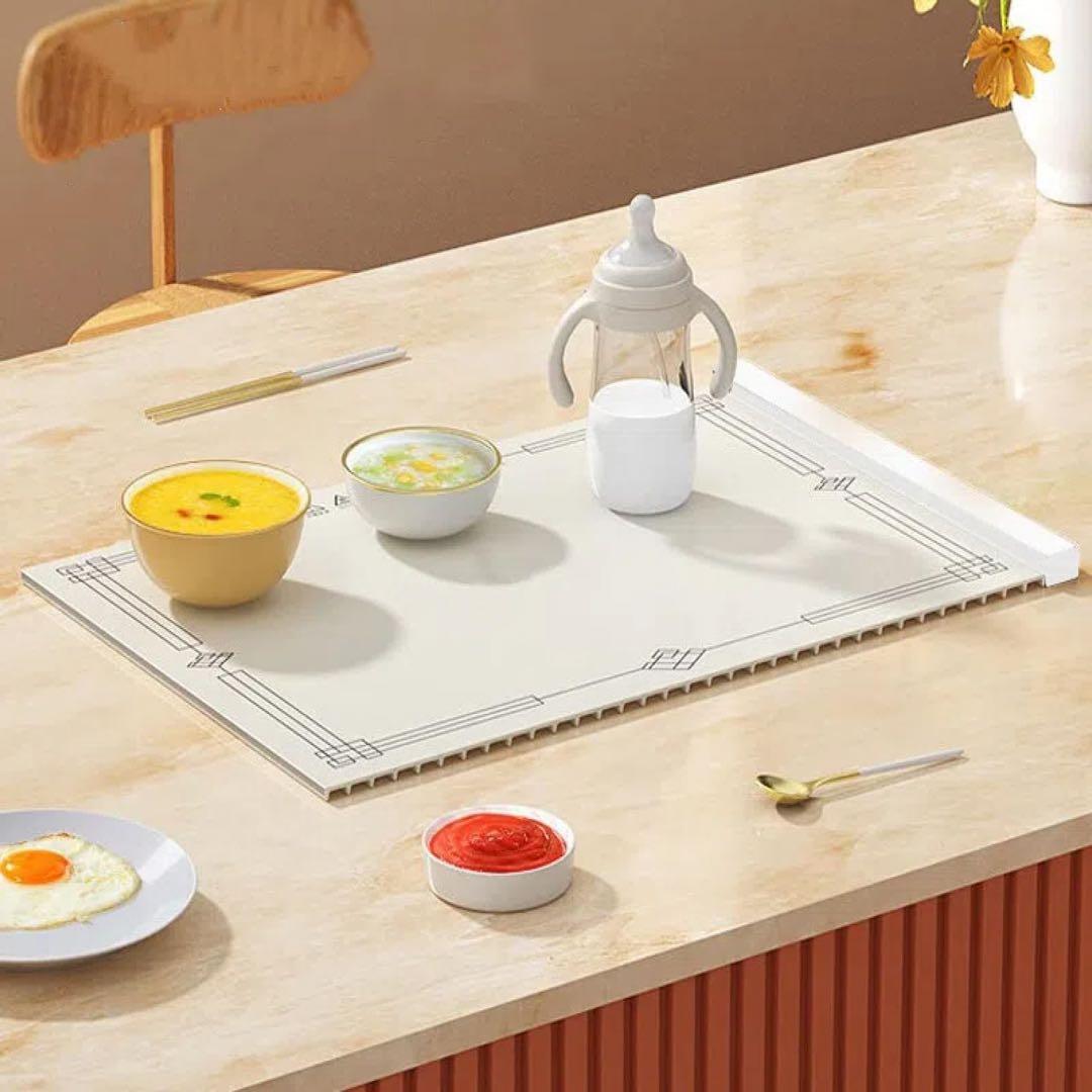シリコン保温プレート ホワイト ウォーミングボード ダイニングプレート
