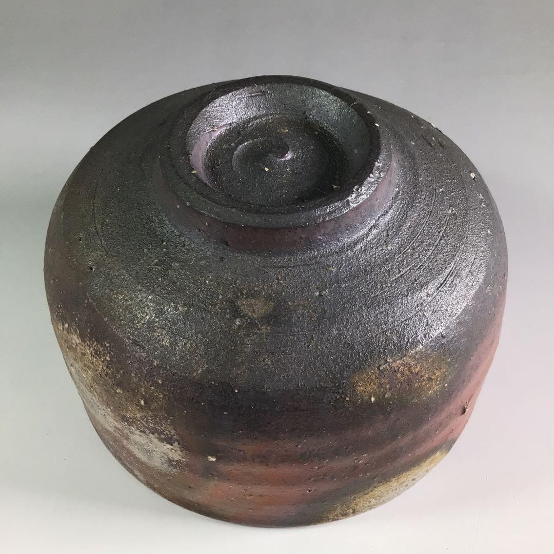 Ｒ１６８　茶碗　『備前焼』『山本陶秀造』『鵬雲斎　箱書』　抹茶碗　共箱　茶道具