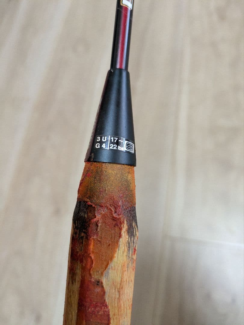 YONEX　MUSCLEPOWER80　ヒビあり　バドミントンラケット