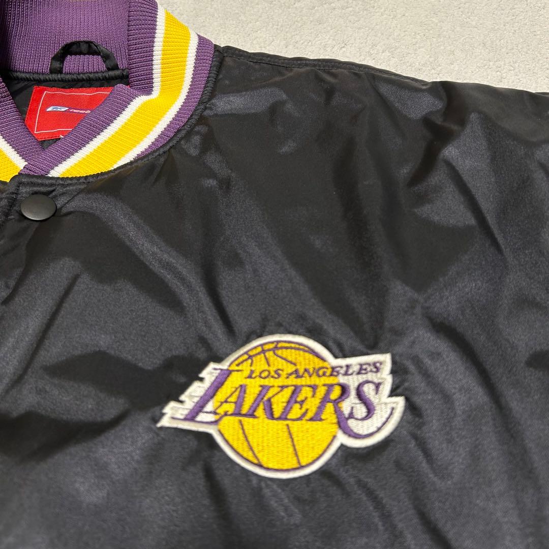 リーボック レイカーズ Reebok LAKERS コラボ スタジャン 黒 L