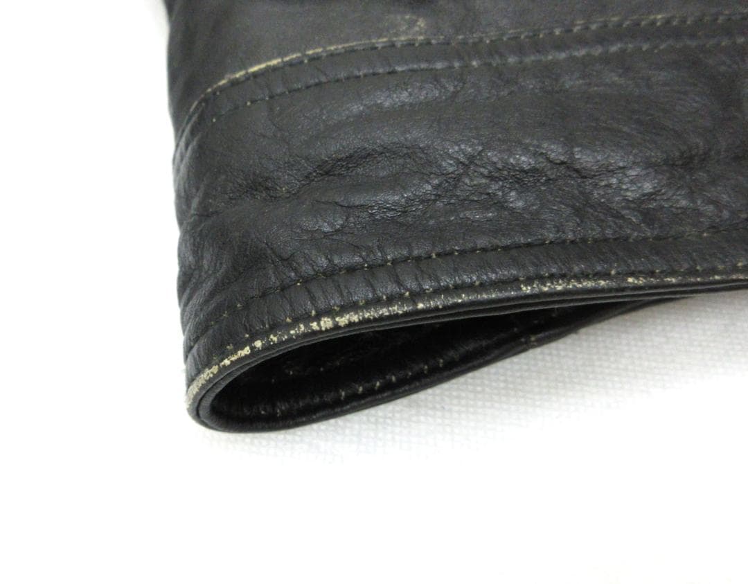 DIESEL ディーゼル ライダースジャケット レザー Ｍ ブラック（107）a