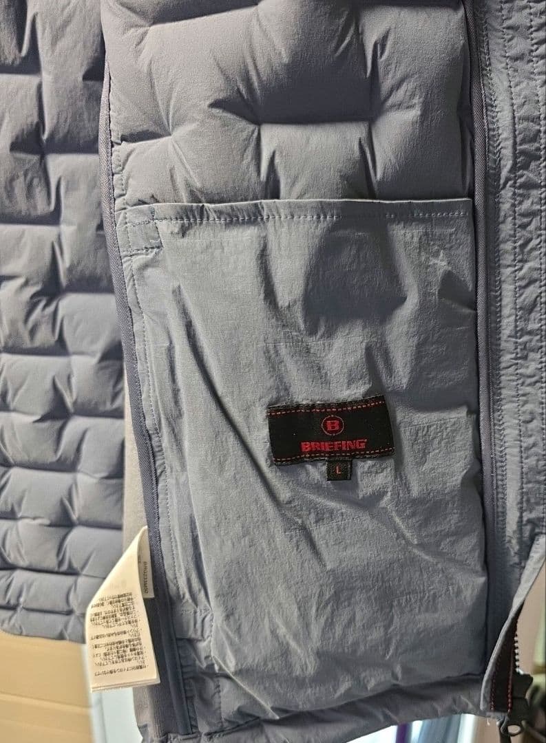 超美品！ブリーフィングゴルフ　メンズ ダウンベスト