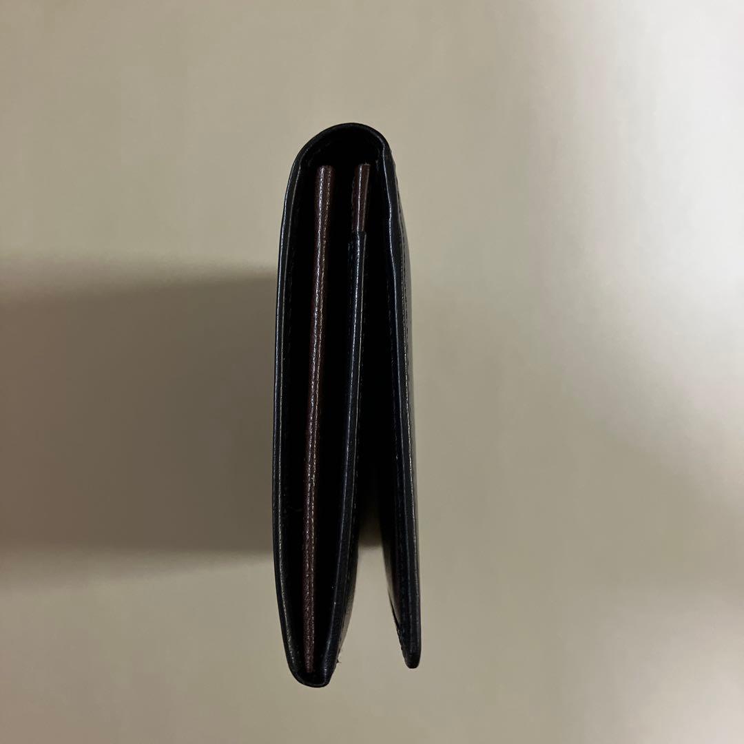 【未使用】イブサンローラン　ブラック レザー カードケース　名刺入れ