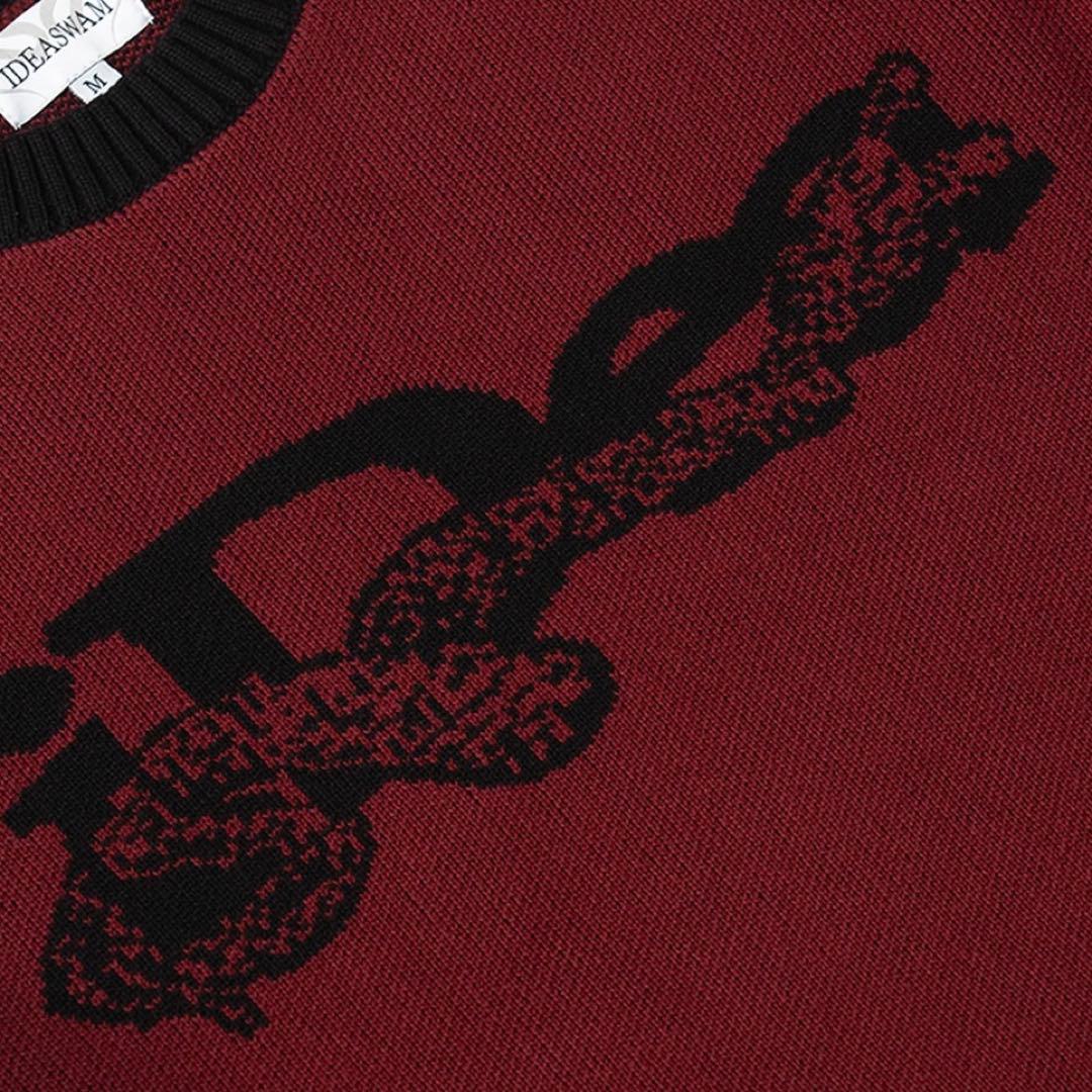 IDEASWAM OUROBOROS KNIT SWEATER RED レッド