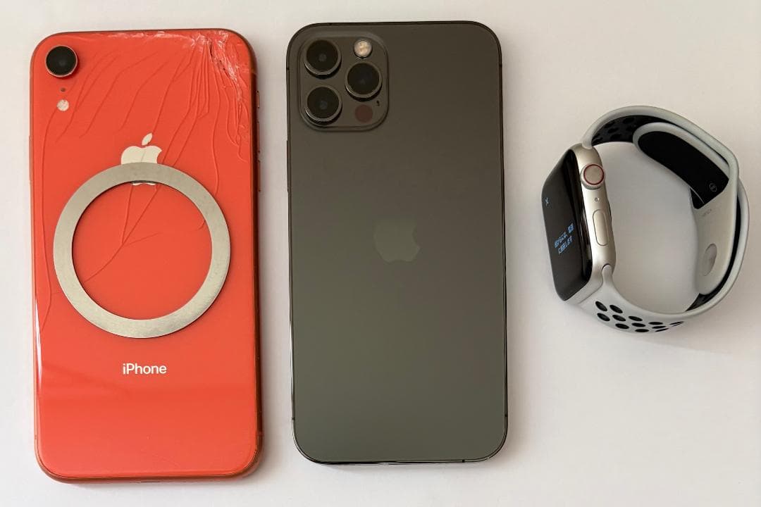 【ジャンク品3点セット】iPhoneXR&12pro&apple watch4