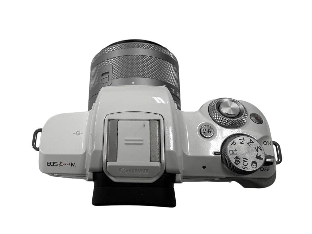 美品 完動品！Canon EOS Kiss M ホワイトEF-M 15-45mm