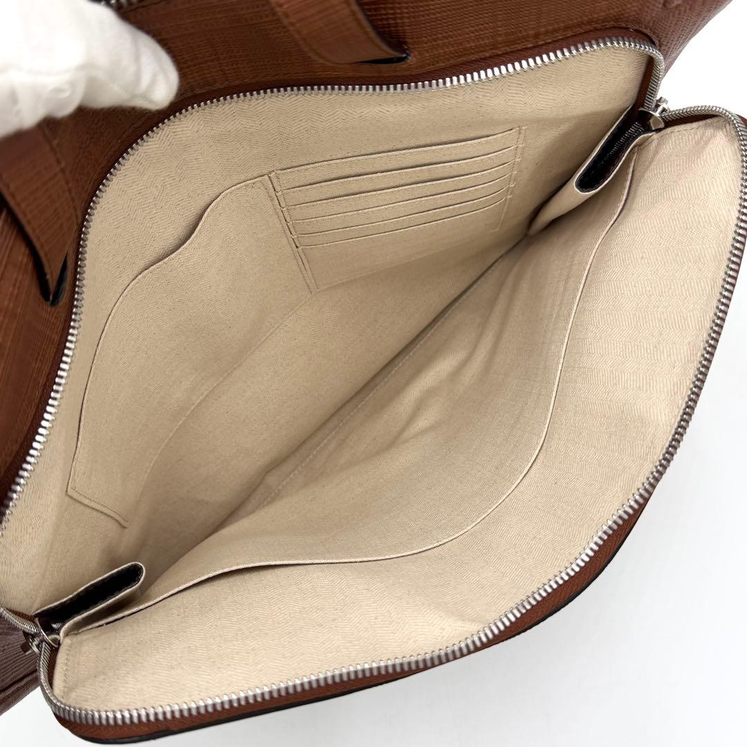 【専用】ロエベ ブリーフケース ニュートレド アナグラム レザー 現行 ブラウン