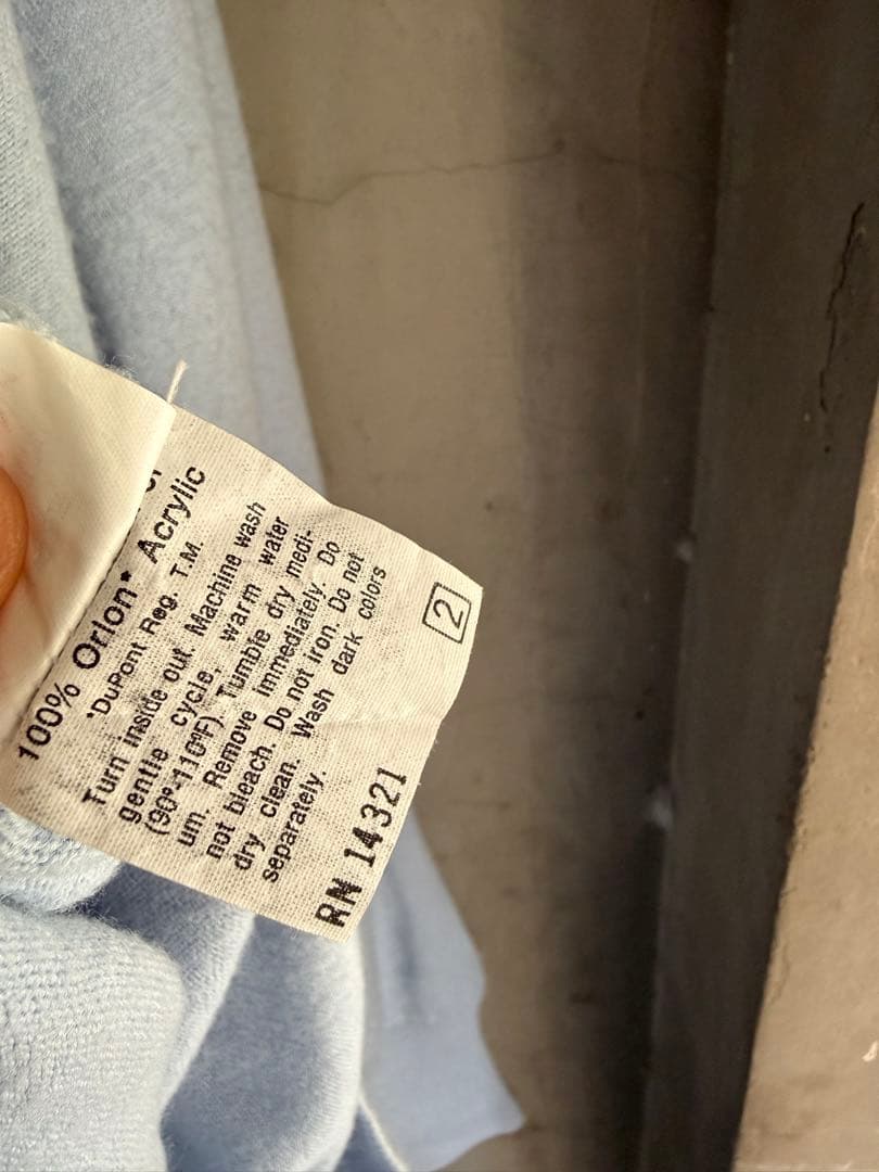 トップス 90's Christian Dior Oversized Blue Knit