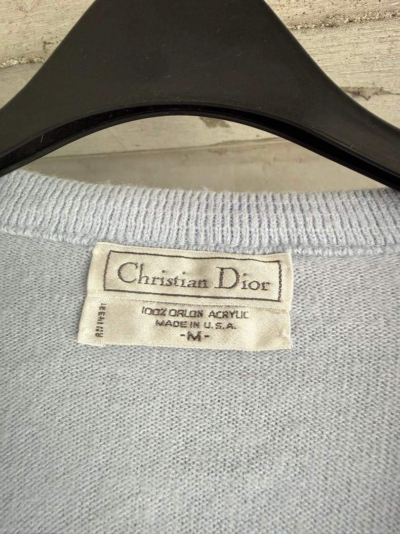 トップス 90's Christian Dior Oversized Blue Knit