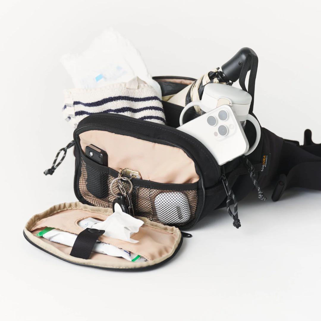 【Hugoo】 ヒップシート（ブラック）