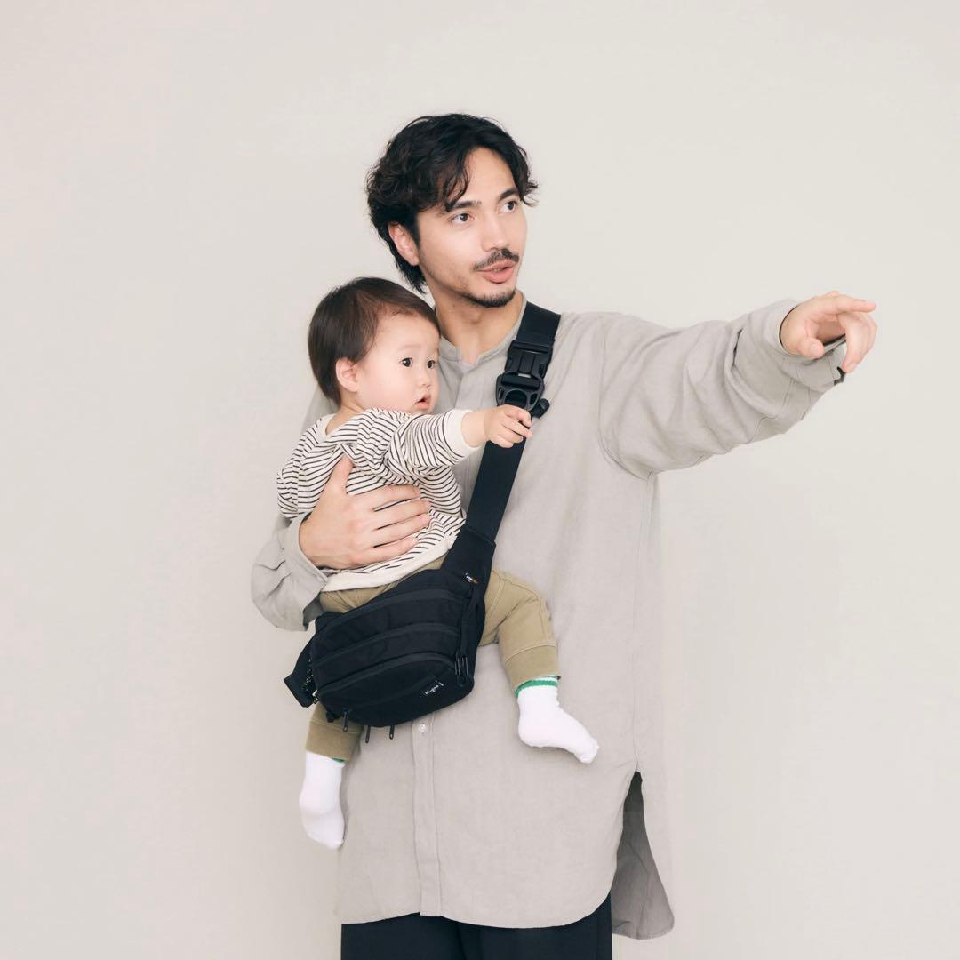 【Hugoo】 ヒップシート（ブラック）