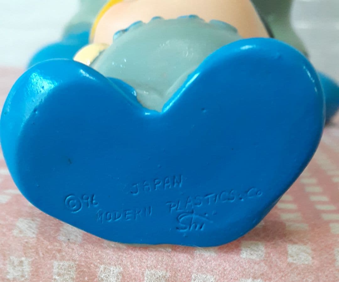 希少当時物【昭和レトロ】紀陽銀行　キヨー坊や　ソフビ貯金箱　フィギュア