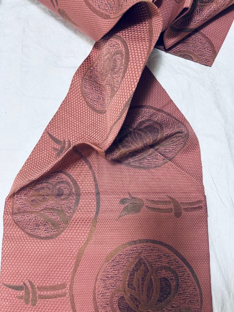 【専用です！もひもひ☆プロフ必読様】 正絹　花柄小紋着物　着物帯帯締め3点セット