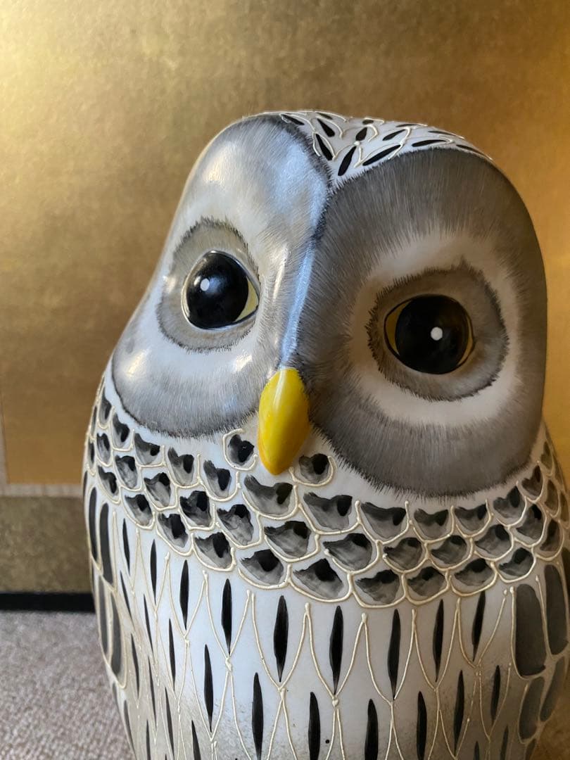 フクロウの置物 特大