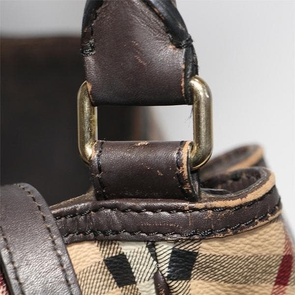 シ*ー様 バーバリー Haymarket ノバチェック ハンドバッグ 2way