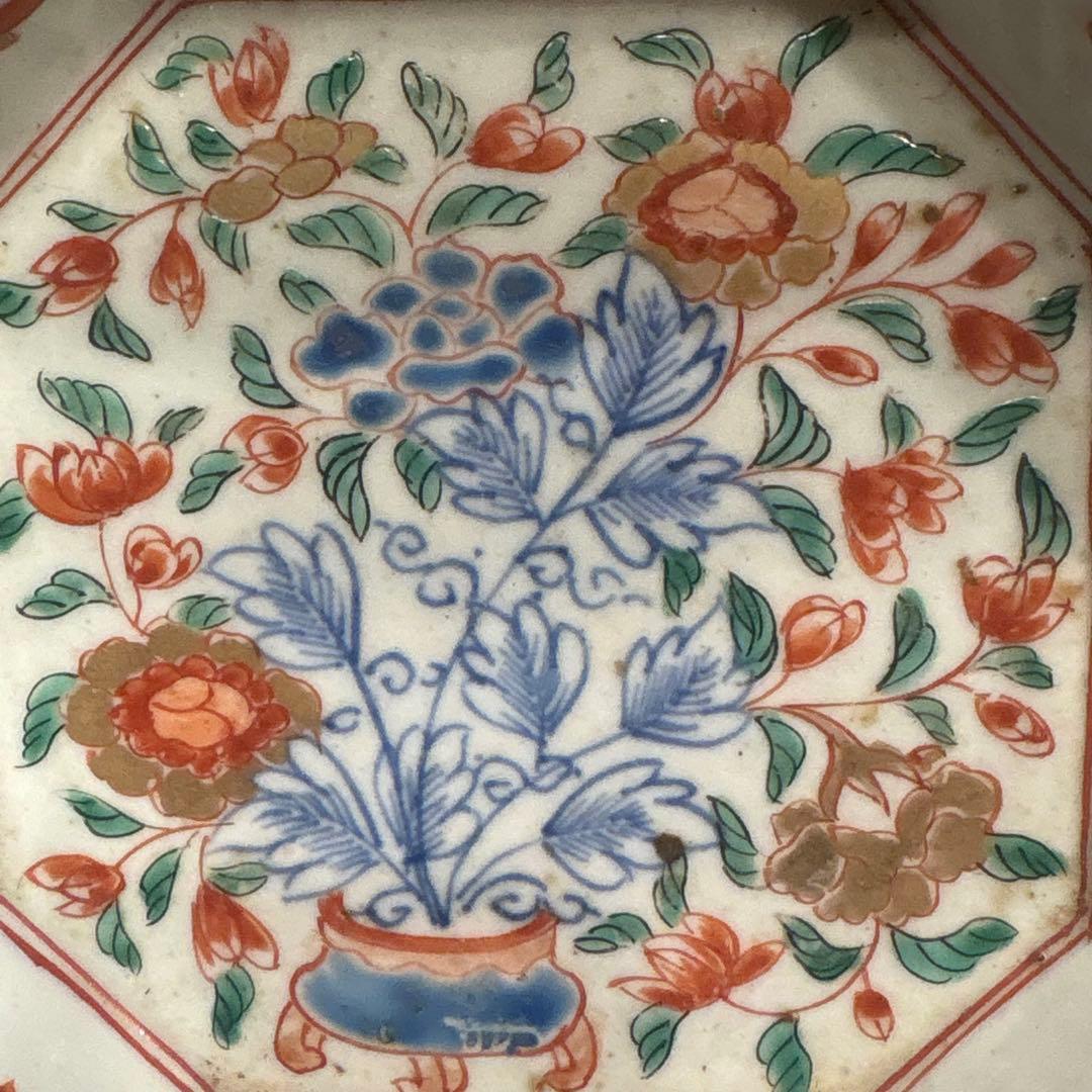 江戸時代□古伊万里　三つ重ね　どんぶり 正月