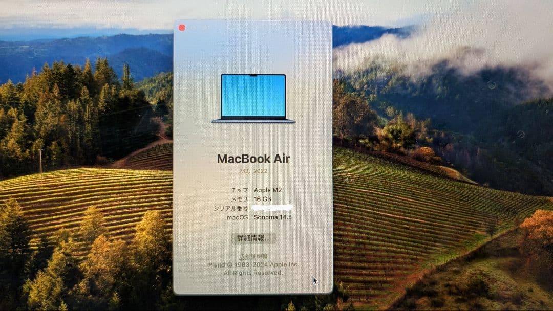 【50%オフ】MacBook Air M2 16GB 256GB 13インチ