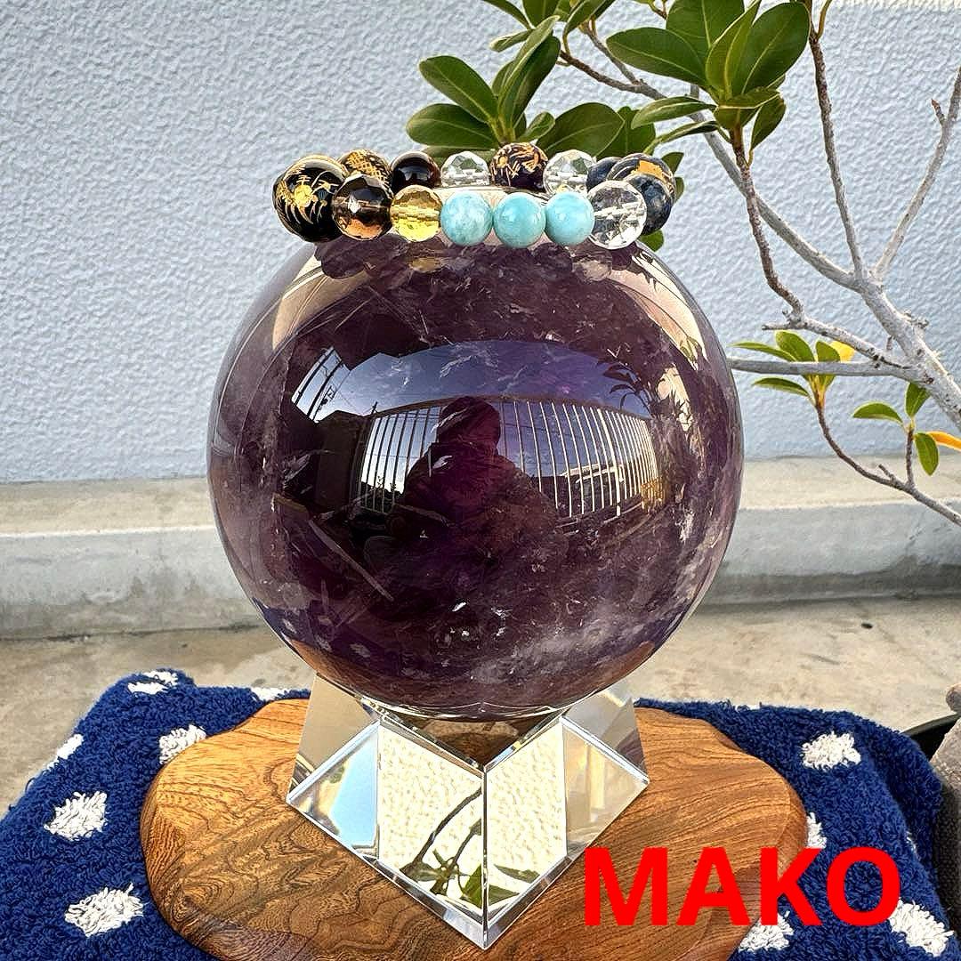 M1837☆アメジスト丸玉直径128mm3.0Kg☆天然石☆N51004