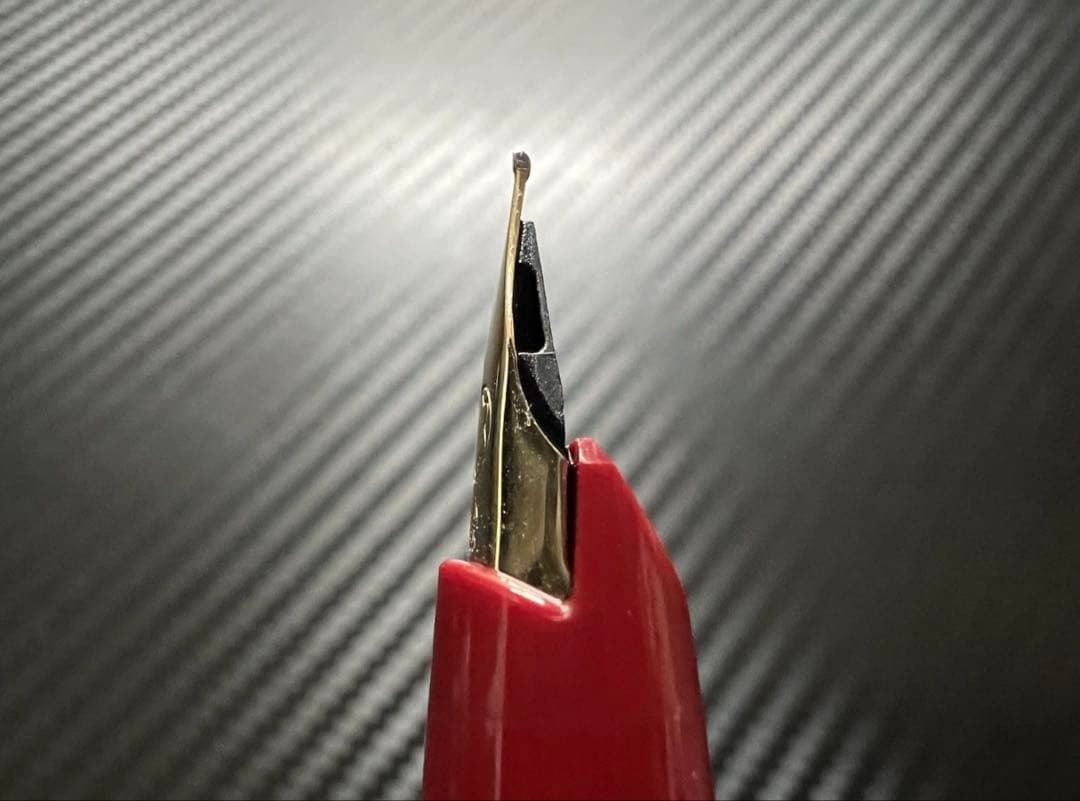 美品 モンブラン ジェネレーション 万年筆 レッド EF 極細字