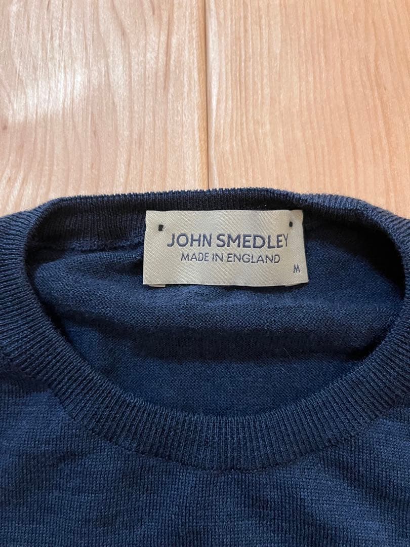 【未使用に近い】 JOHNSMEDLEY ウール ニット M クルーネック