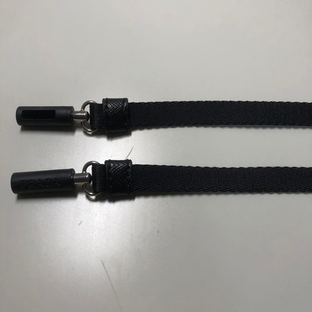 【最終値下】プラダ ナイロン ブラック AirPods キャリーストラップ