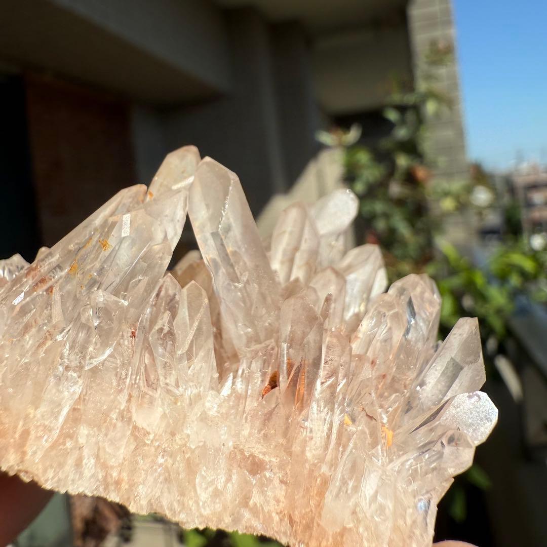 自然色　水晶クラスター モリオン　14個セット　1kg 水晶　原石　自然石c2