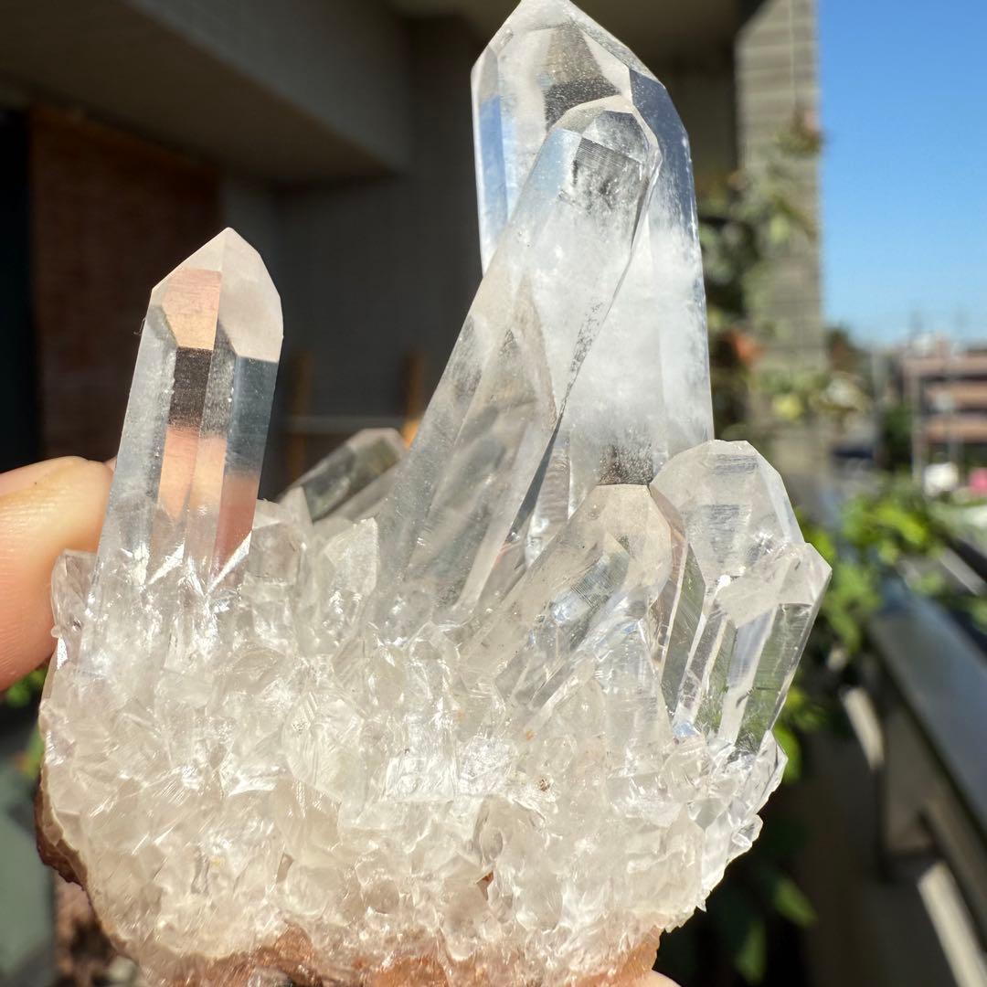 自然色　水晶クラスター モリオン　14個セット　1kg 水晶　原石　自然石c2