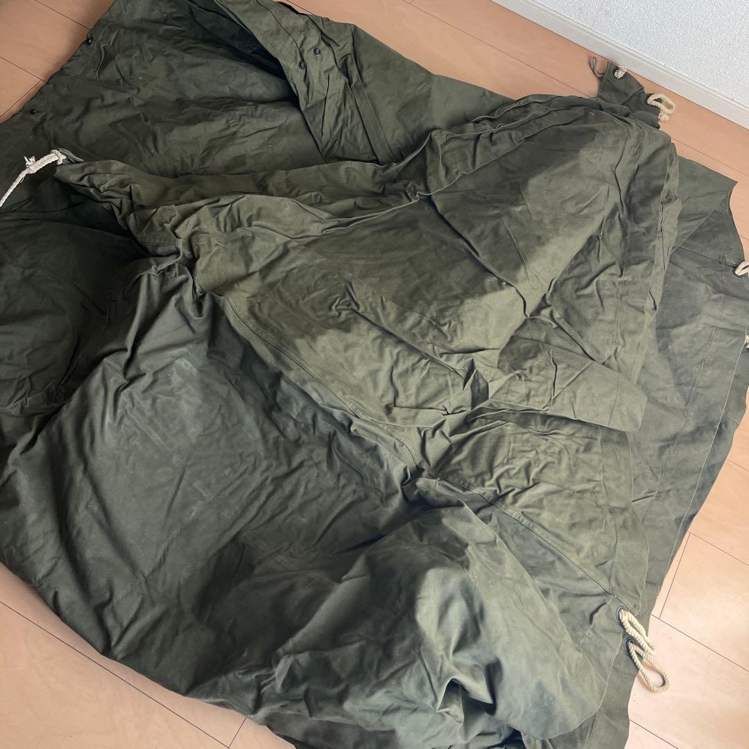 アメリカ軍　軍幕　パップテント　アウトドア　ヴィンテージ