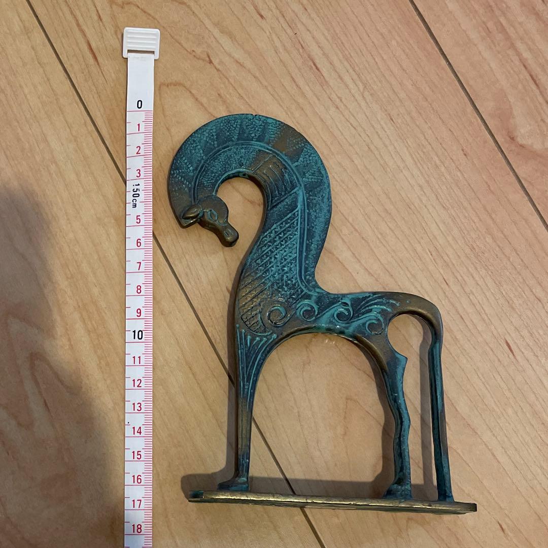 ギリシャ　ハンドメイド　ブロンズ像　馬