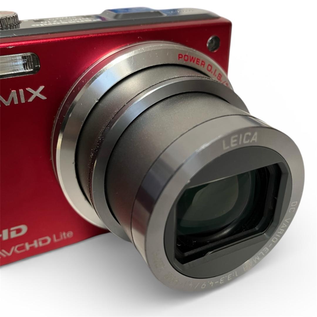 VW【動作確認済】Panasonic LUMIX DMC TZ10　レッド