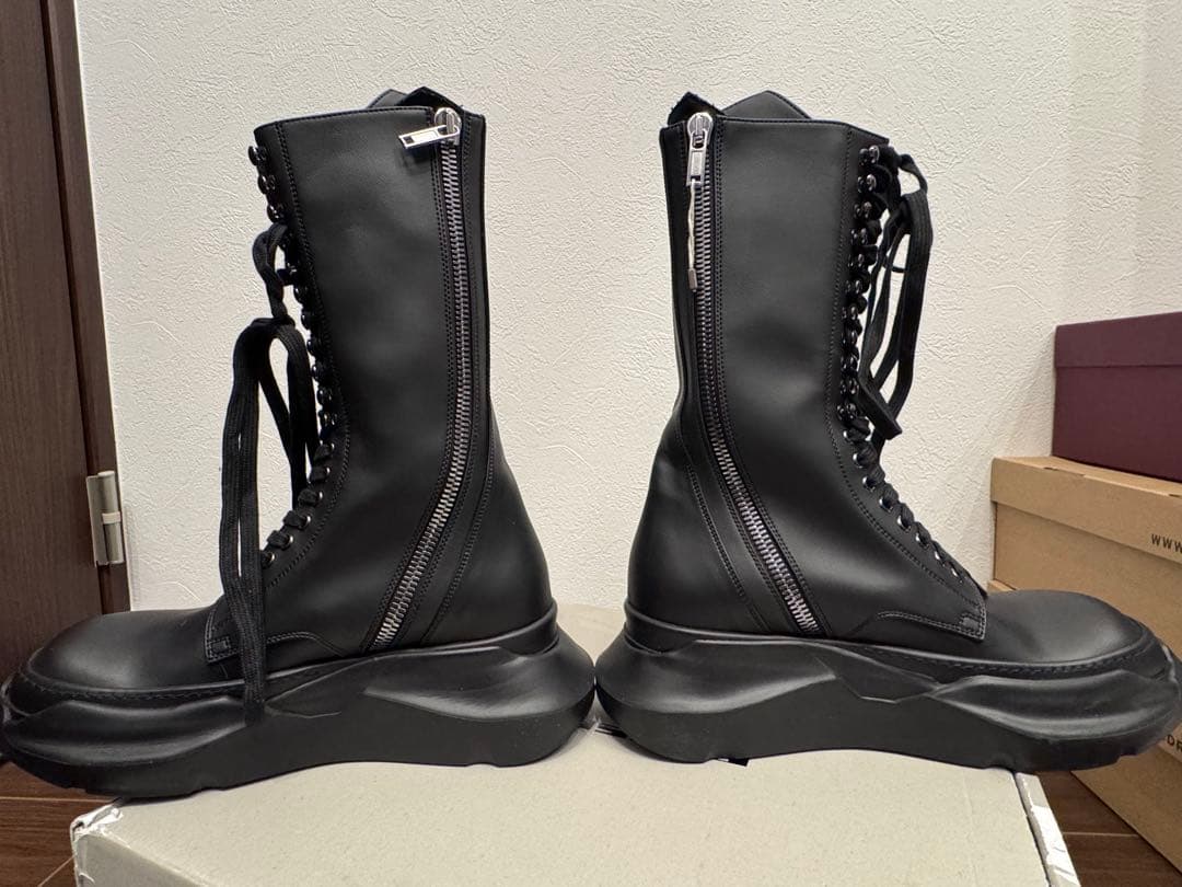 靴 RICK OWENS DRKSHDW Abstract Army Boots