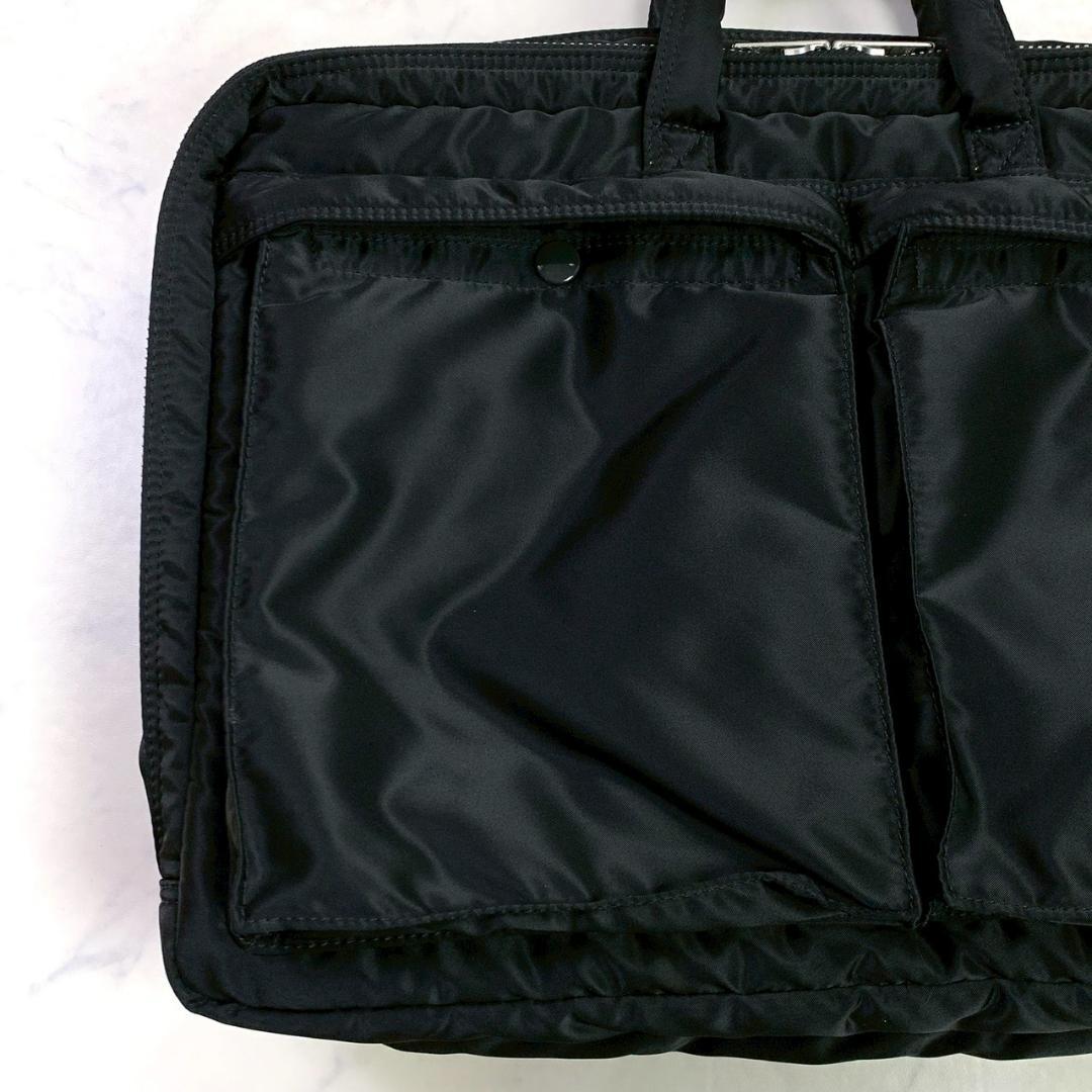 美品★ ポーター タンカー 3way ブリーフケース 2層タイプ ブラック