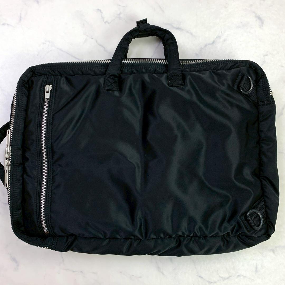 美品★ ポーター タンカー 3way ブリーフケース 2層タイプ ブラック