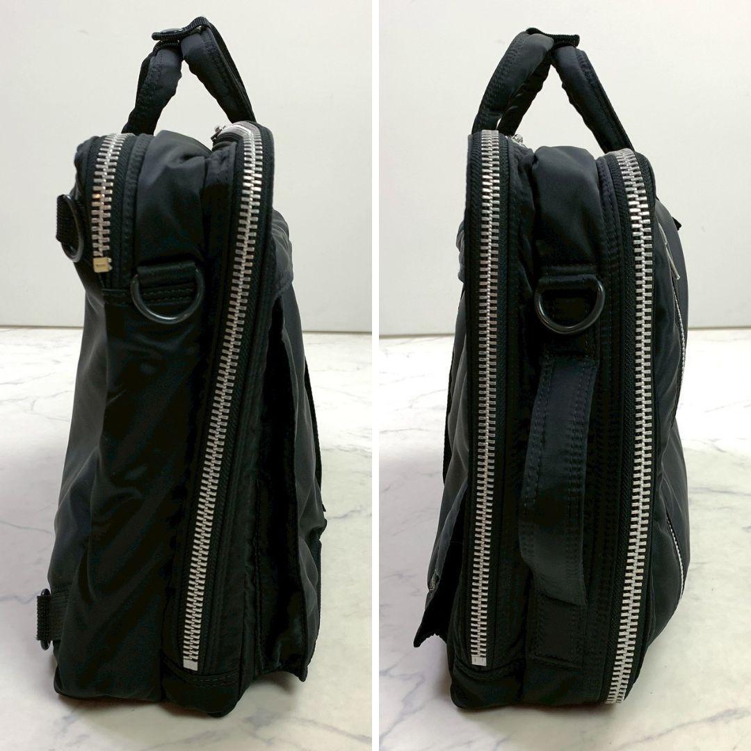美品★ ポーター タンカー 3way ブリーフケース 2層タイプ ブラック
