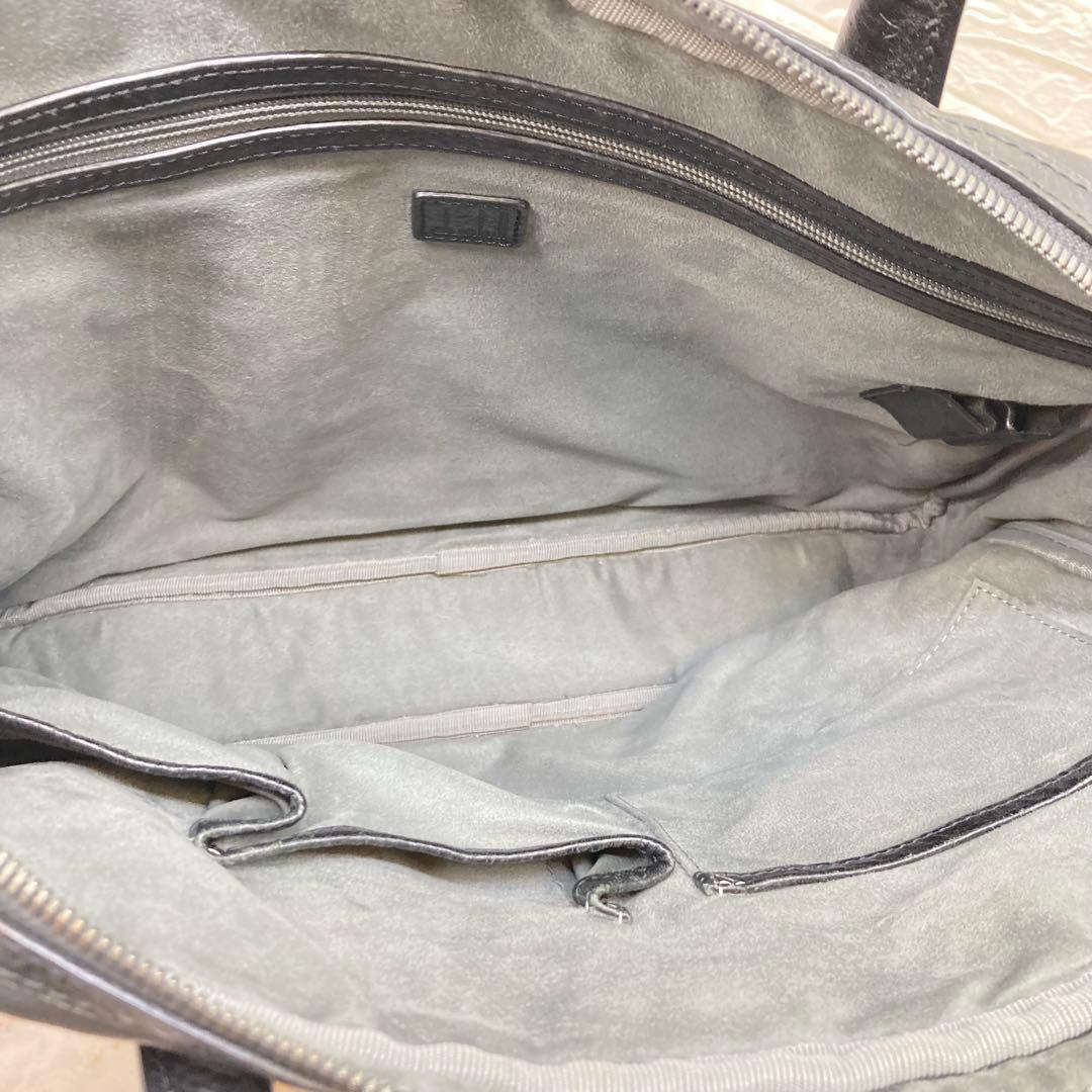 美品❗️ dunhill ダンヒルPVCハンドバッグビジネスバッグメンズ ブラック
